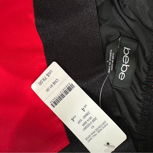 BRAND NEW BEBE color block skirt size 4 - Picture 4 of 4